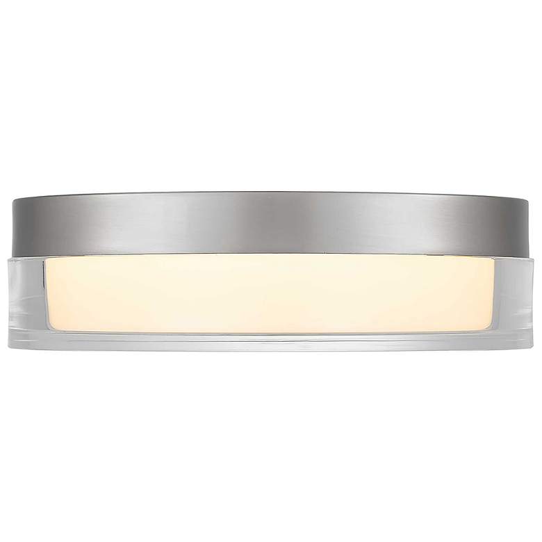 Image 4 Alteck Sunspot 9" Brushed Stainless Steel LED Flush Mount more views