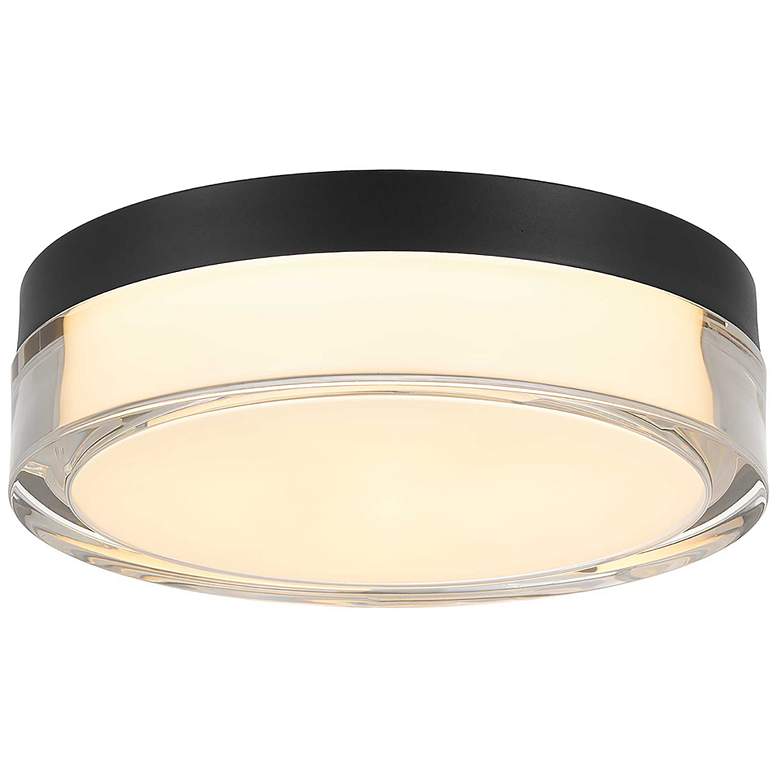 Image 1 Alteck Sunspot 9" Sand Black LED Flush Mount