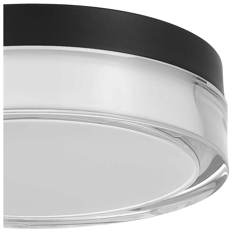 Image 5 Alteck Sunspot 9" Sand Black LED Flush Mount more views