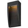1_Alteck Taper 10" High Sand Black LED Wall Sconce