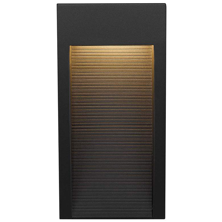 Image 3 Alteck Taper 10" High Sand Black LED Wall Sconce more views