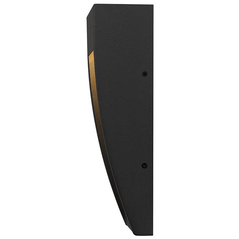 Image 4 Alteck Taper 10" High Sand Black LED Wall Sconce more views