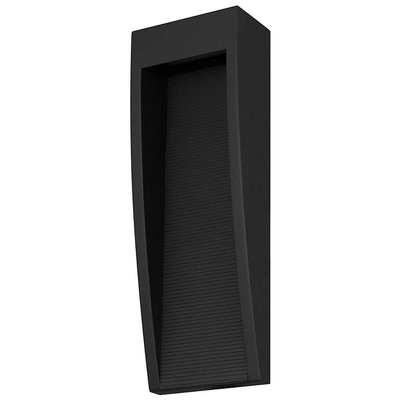 Image 2 Alteck Taper 16" High Sand Black LED Wall Sconce more views