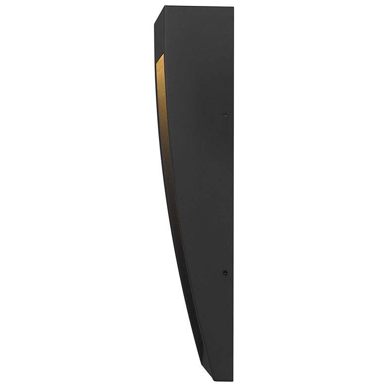 Image 4 Alteck Taper 16" High Sand Black LED Wall Sconce more views