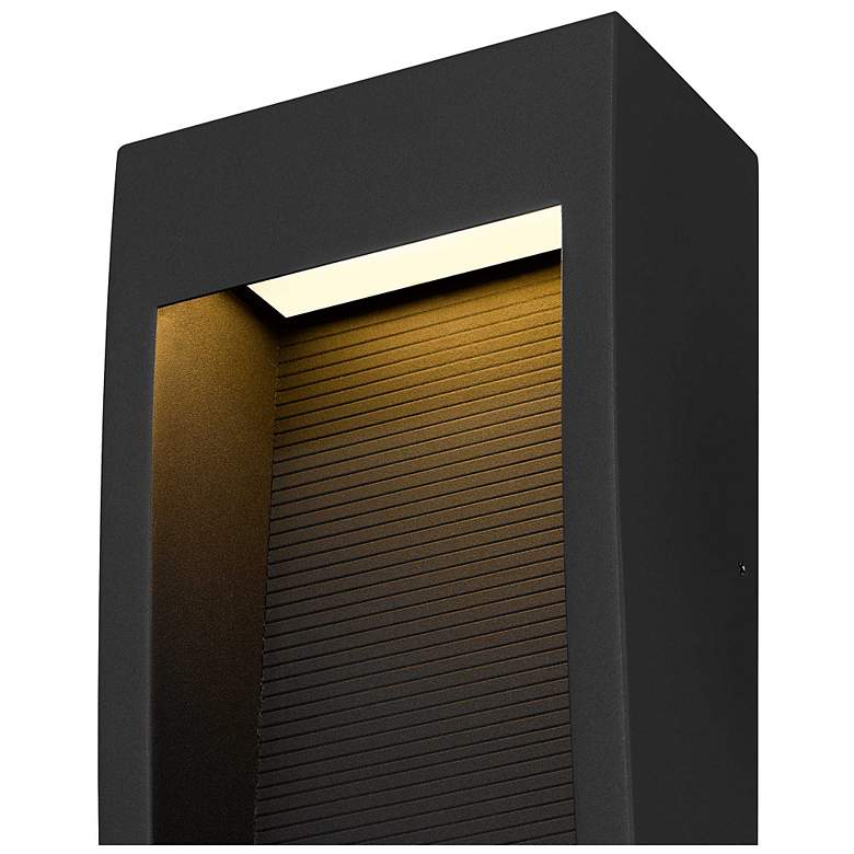Image 5 Alteck Taper 16" High Sand Black LED Wall Sconce more views