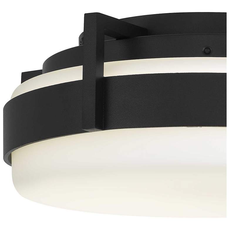 Image 5 Alteck Ted 12" Sand Black LED Flush Mount more views