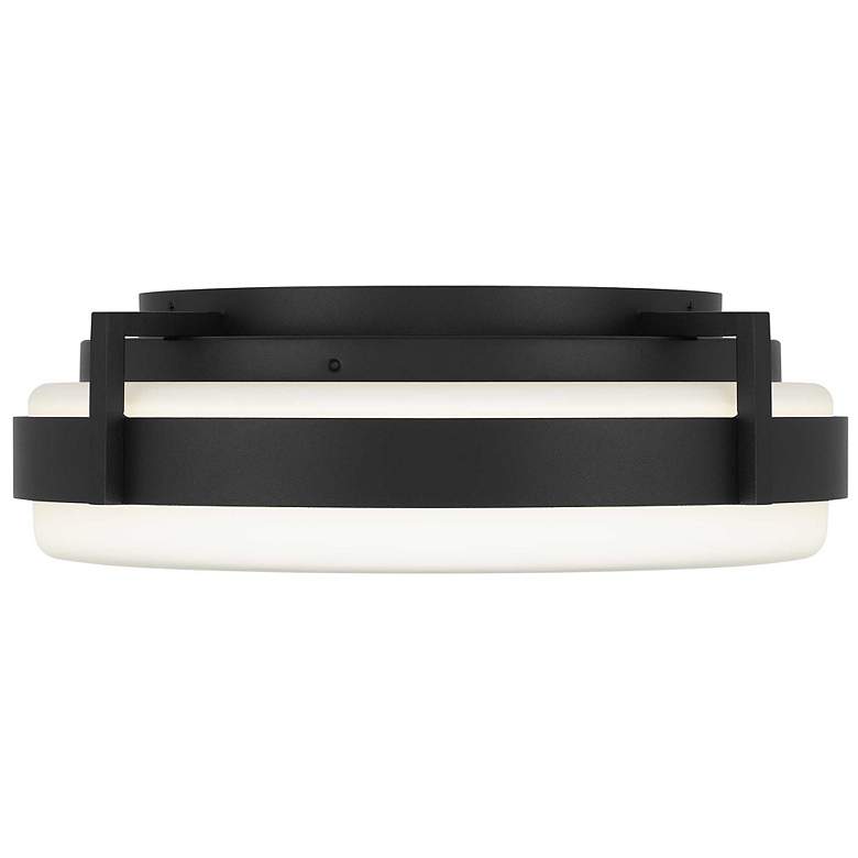 Image 3 Alteck Ted 15" Sand Black LED Flush Mount more views