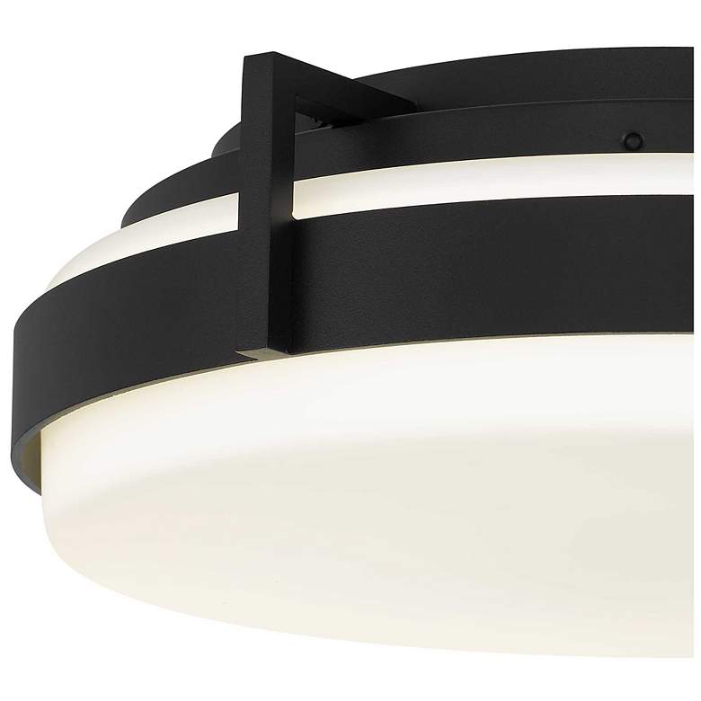 Image 5 Alteck Ted 15" Sand Black LED Flush Mount more views
