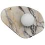2_Alteck Tenere 12" Wide White/Black Marble LED Wall Sconce more views