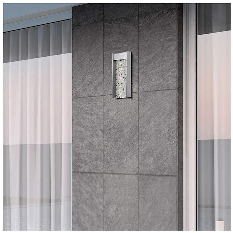 Image 6 Alteck Terrazzo 14" High Brushed Aluminum LED Wall Sconce more views
