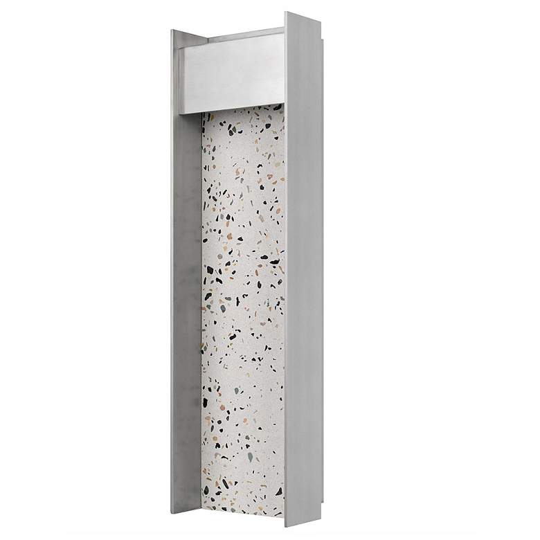 Image 2 Alteck Terrazzo 20" High Brushed Aluminum LED Wall Sconce more views