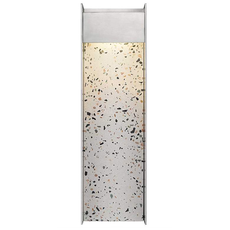 Image 3 Alteck Terrazzo 20" High Brushed Aluminum LED Wall Sconce more views