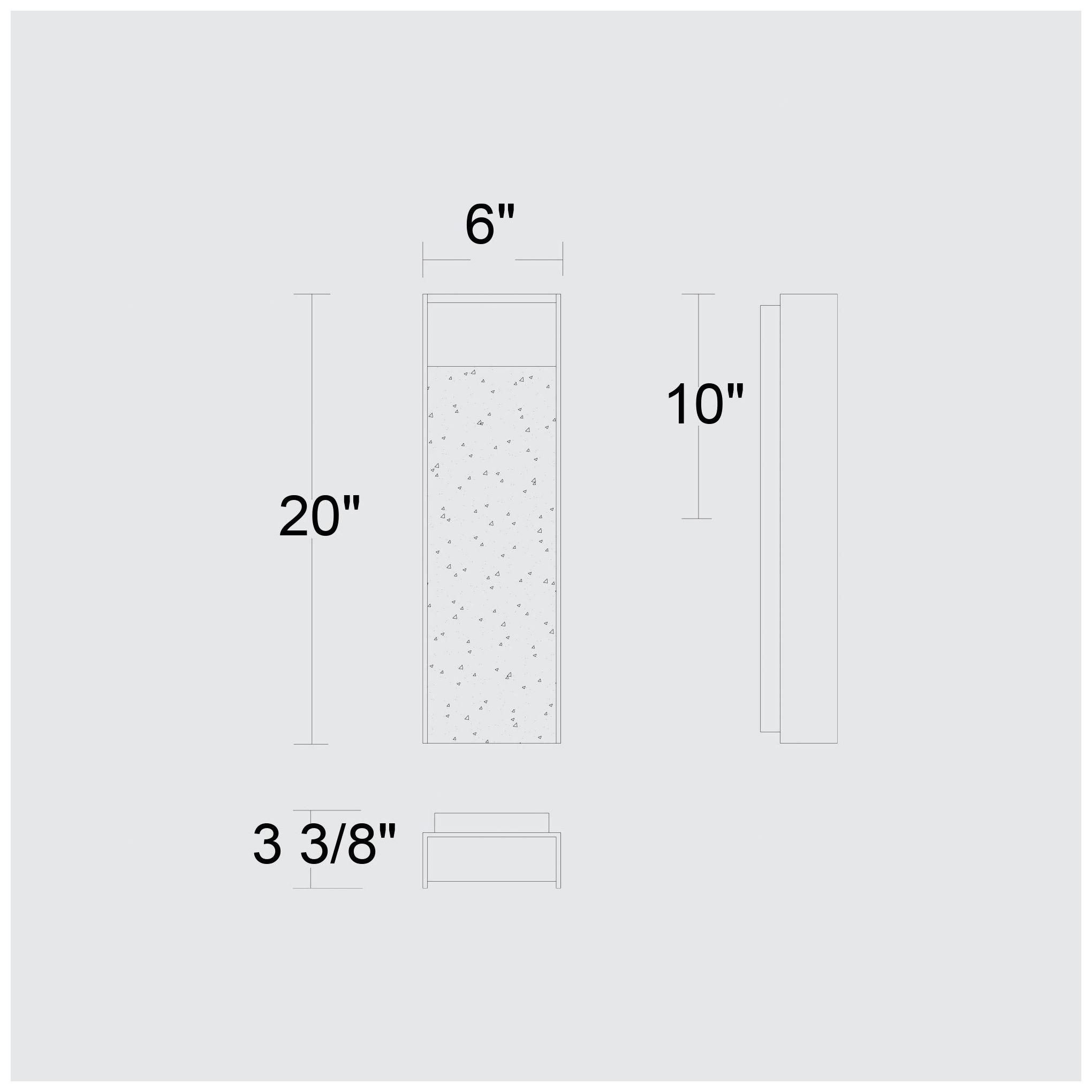 Image 7 Alteck Terrazzo 20" High Brushed Aluminum LED Wall Sconce more views