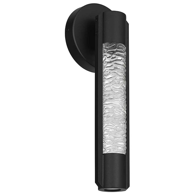 Image 2 Alteck Tig 14" High Sand Black LED Wall Sconce more views