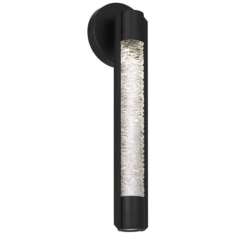 Image 1 Alteck Tig 18" High Sand Black LED Wall Sconce