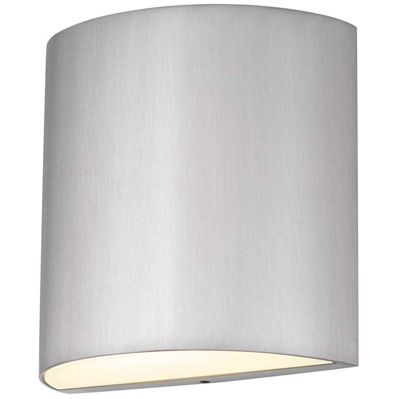 Image 1 Alteck Veil 4 1/2" Wide Brushed Aluminum LED Wall Sconce