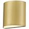 Alteck Veil 4 1/2" Wide Brushed Brass LED Wall Sconce