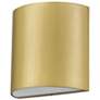 2_Alteck Veil 4 1/2" Wide Brushed Brass LED Wall Sconce more views