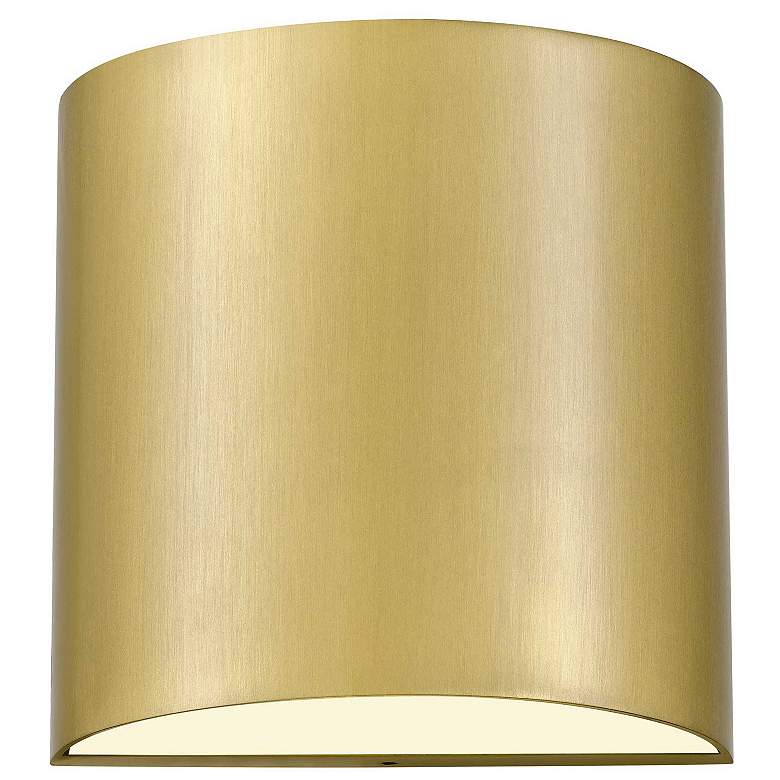 Image 3 Alteck Veil 4 1/2" Wide Brushed Brass LED Wall Sconce more views