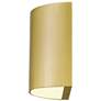 4_Alteck Veil 4 1/2" Wide Brushed Brass LED Wall Sconce more views
