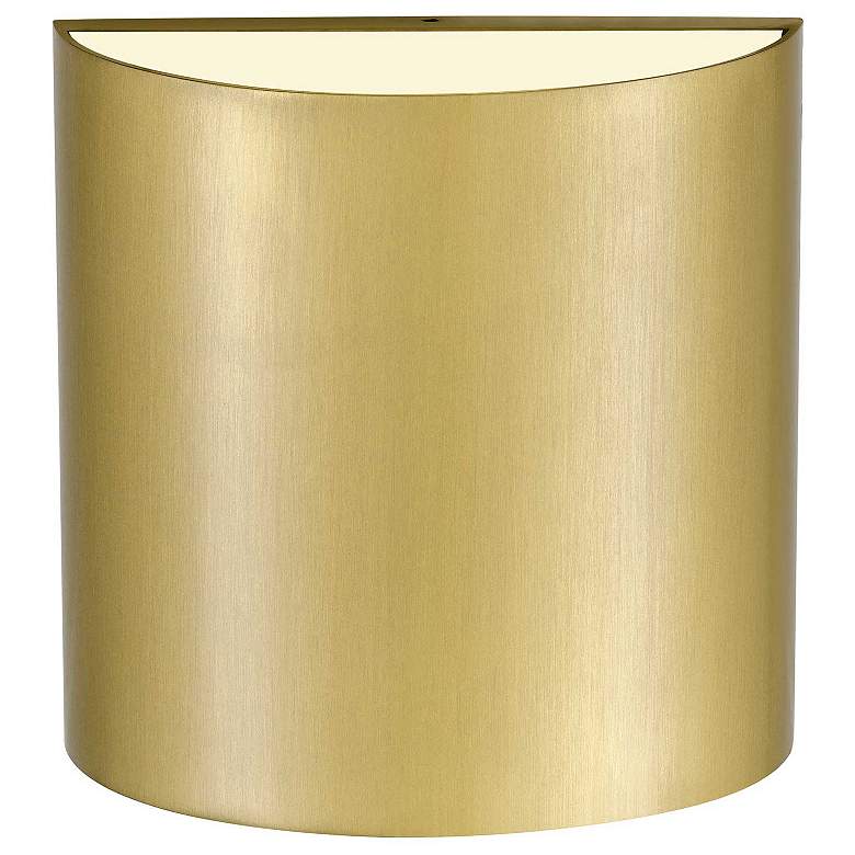 Image 5 Alteck Veil 4 1/2" Wide Brushed Brass LED Wall Sconce more views