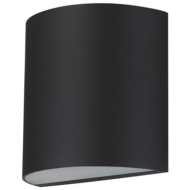 Image 2 Alteck Veil 4 1/2" Wide Sand Black LED Wall Sconce more views