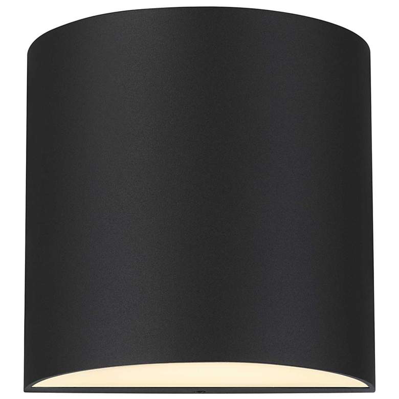 Image 3 Alteck Veil 4 1/2" Wide Sand Black LED Wall Sconce more views