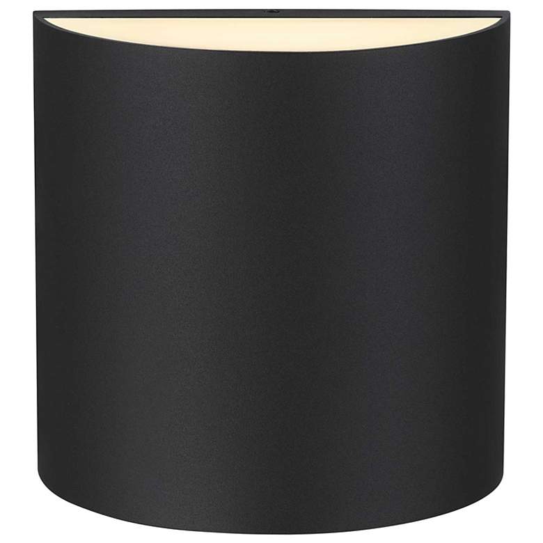 Image 5 Alteck Veil 4 1/2" Wide Sand Black LED Wall Sconce more views