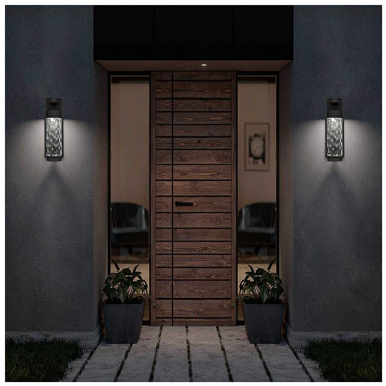 Image 6 Alteck Winston 13" High Sand Black LED Wall Sconce more views