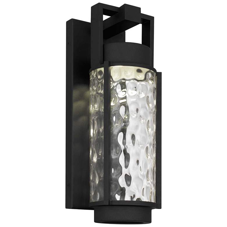 Image 1 Alteck Winston 17" High Sand Black LED Wall Sconce