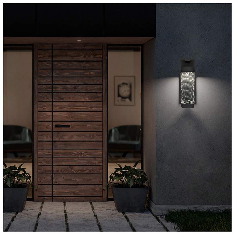 Image 6 Alteck Winston 17" High Sand Black LED Wall Sconce more views