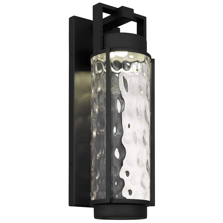 Image 1 Alteck Winston 21 3/4" High Sand Black LED Wall Sconce