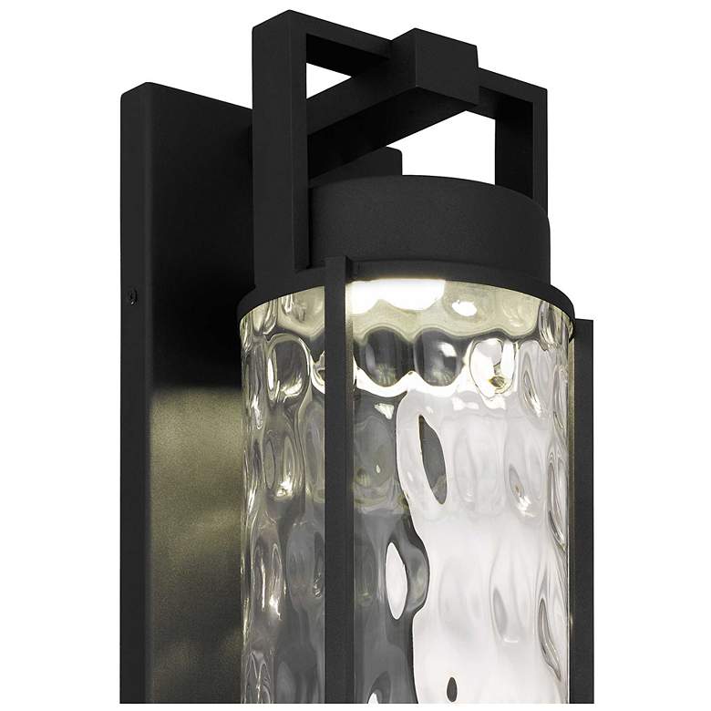 Image 5 Alteck Winston 21 3/4" High Sand Black LED Wall Sconce more views