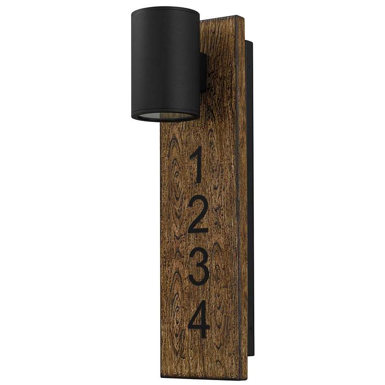 Image 2 Alteck Woodone 19" High Sand Black LED Wall Sconce more views