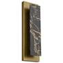 2_Alteck Zoey 18" High Painted Antique Brass LED Wall Sconce more views