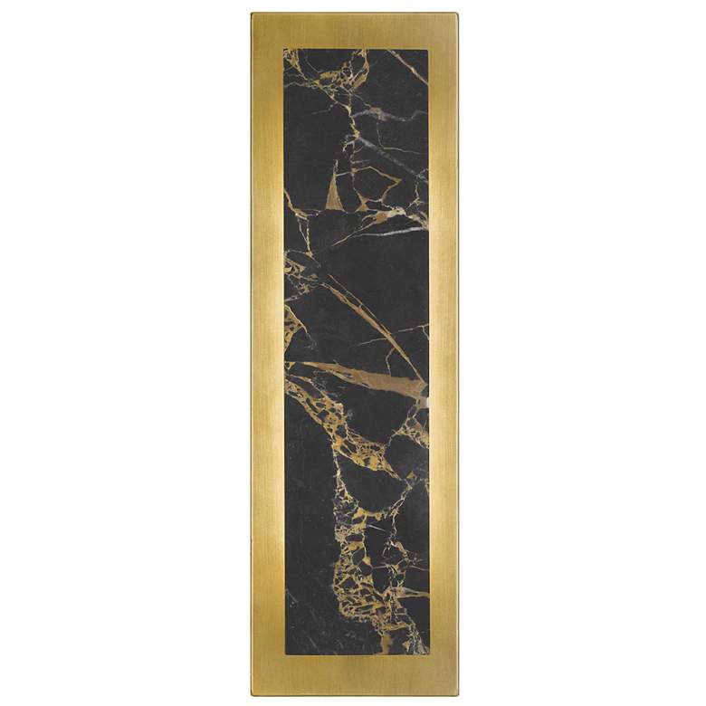 Image 3 Alteck Zoey 18" High Painted Antique Brass LED Wall Sconce more views