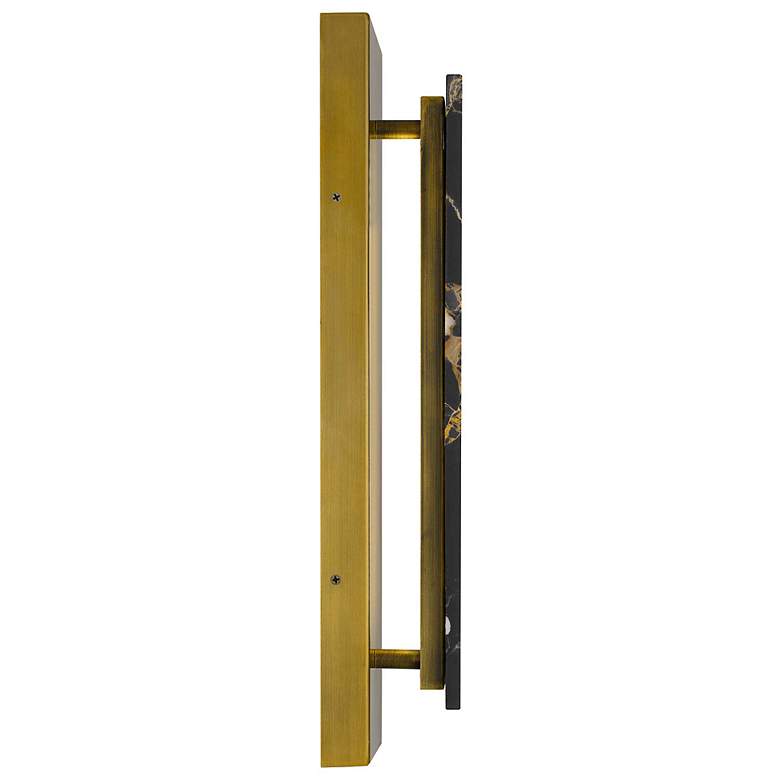 Image 4 Alteck Zoey 18" High Painted Antique Brass LED Wall Sconce more views