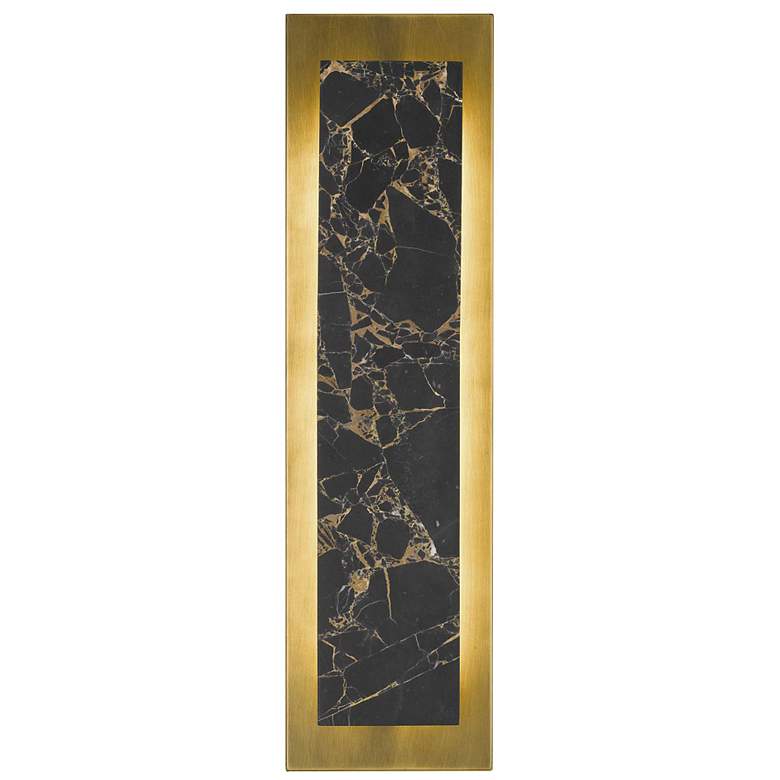 Image 3 Alteck Zoey 24" High Painted Antique Brass LED Wall Sconce more views
