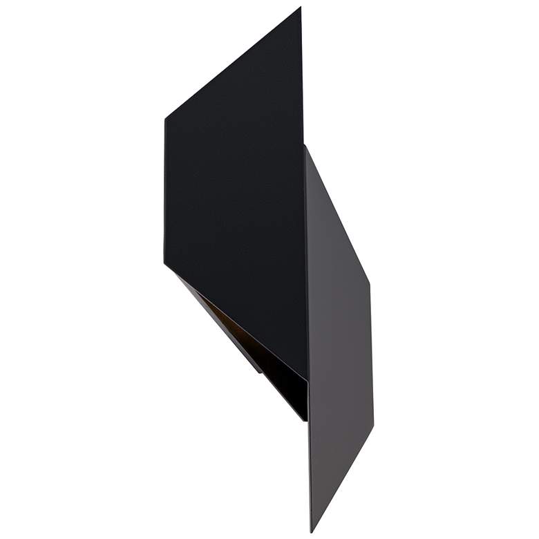 Image 2 Alternate 18"H x 8"W 2-Light Outdoor Wall Light in Black