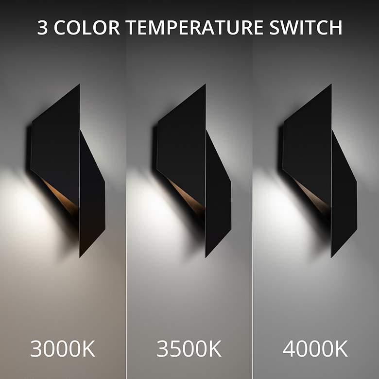 Image 5 Alternate 18"H x 8"W 2-Light Outdoor Wall Light in Black more views