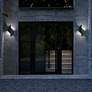 6_Alternate 18"H x 8"W 2-Light Outdoor Wall Light in Black more views