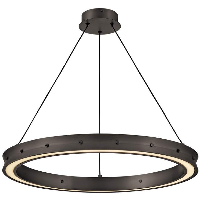 Image 1 Althea 26" Wide Satin Black LED Pendant Light