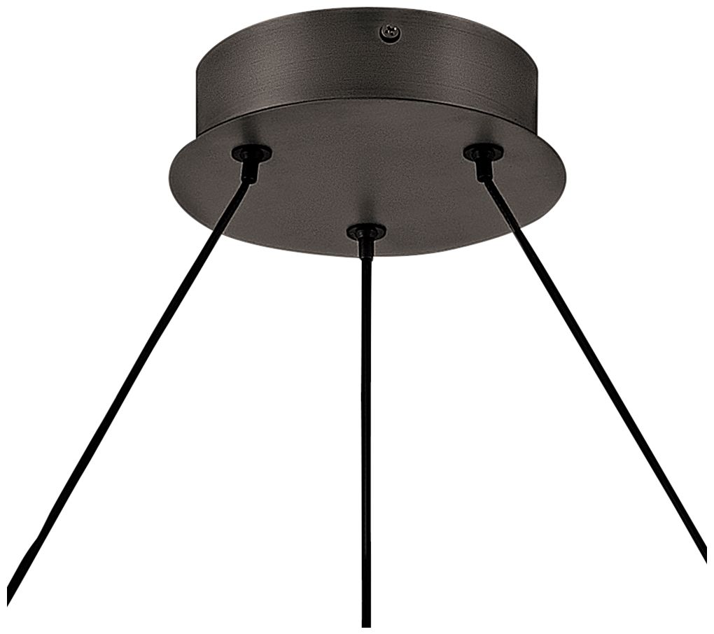 Althea 26" Wide Satin Black LED Pendant Light
