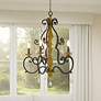 Thumbnail1 of Althea 26"W Matte Black and Gold 5-Light Chandelier