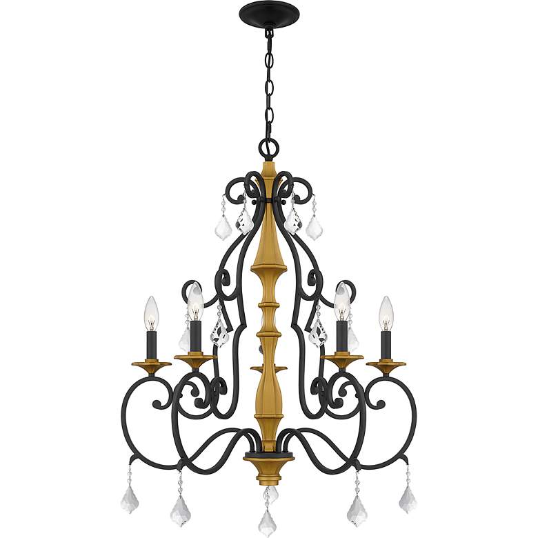 Image 4 Althea 5-Light Matte Black Chandelier more views