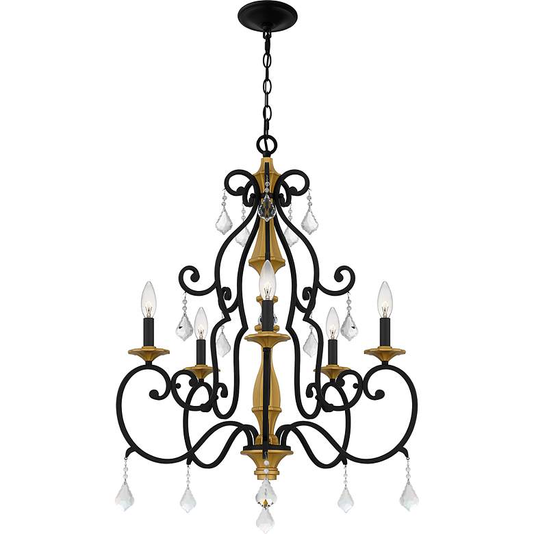 Image 5 Althea 5-Light Matte Black Chandelier more views