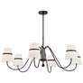 7_Althia 43 3/4"W Textured Dark Bronze 6-Light Chandelier more views