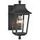 Altimeter 12 1/2" High Sand Coal Black Outdoor Wall Light