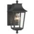 Altimeter 12 1/2" High Sand Coal Black Outdoor Wall Light