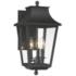 Altimeter 18"H Sand Coal Black 3-Light Outdoor Wall Light